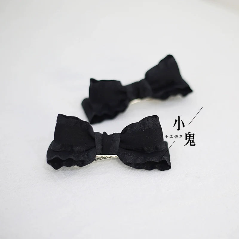Xiaogui - Cute Lolita Headwear Ponytail Hairclips Daily Lolita Accessories