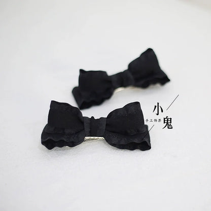 Xiaogui - Cute Lolita Headwear Ponytail Hairclips Daily Lolita Accessories