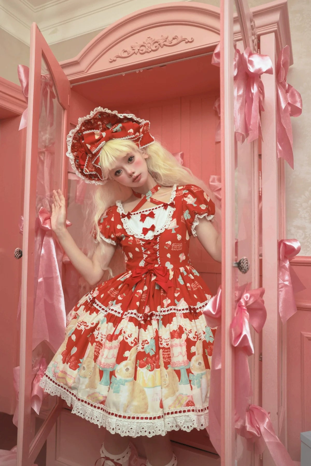 Dark Star Island - Honey Bunny Cake - Sweet Lolita JSK/OP/Strap SK/Shirt