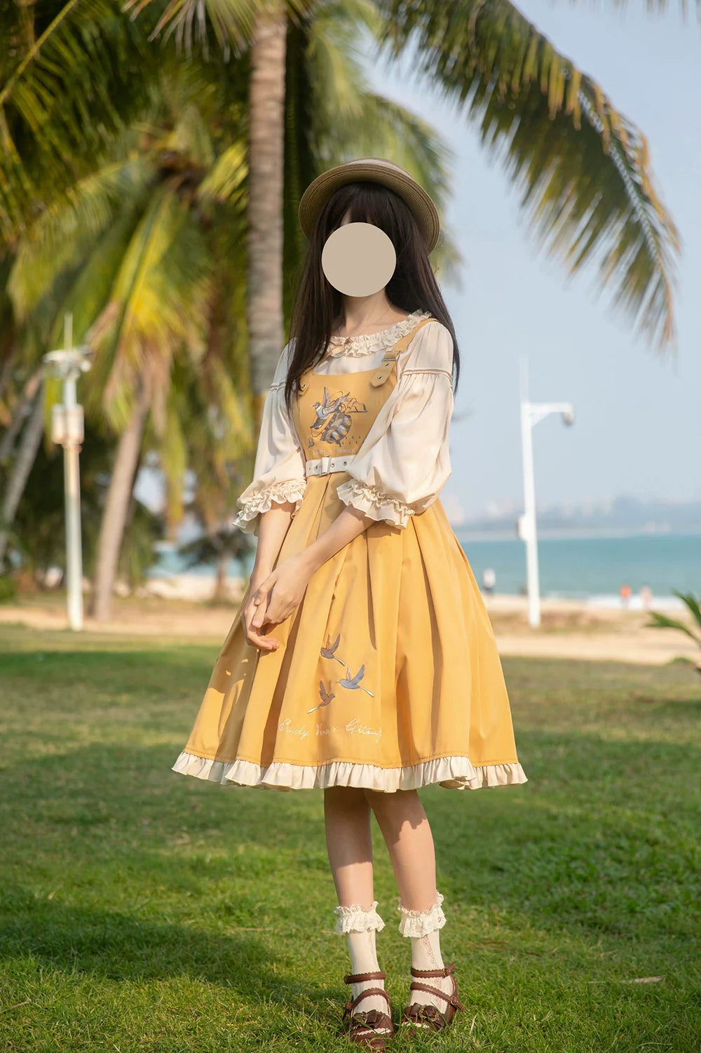 EESSILY - Flying Bird - Plus Size Elegant Lolita JSK Dress With Bird Embroidery