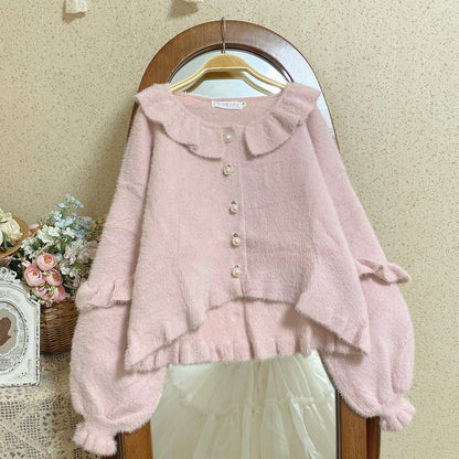MIST - Small Ointment - Sweet Lolita Thick Sweater Coat Puff Sleeve