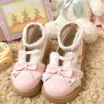 Fairy Godmother - Winter Girly Lolita Shoes Lolita Ankle Strap Shoes