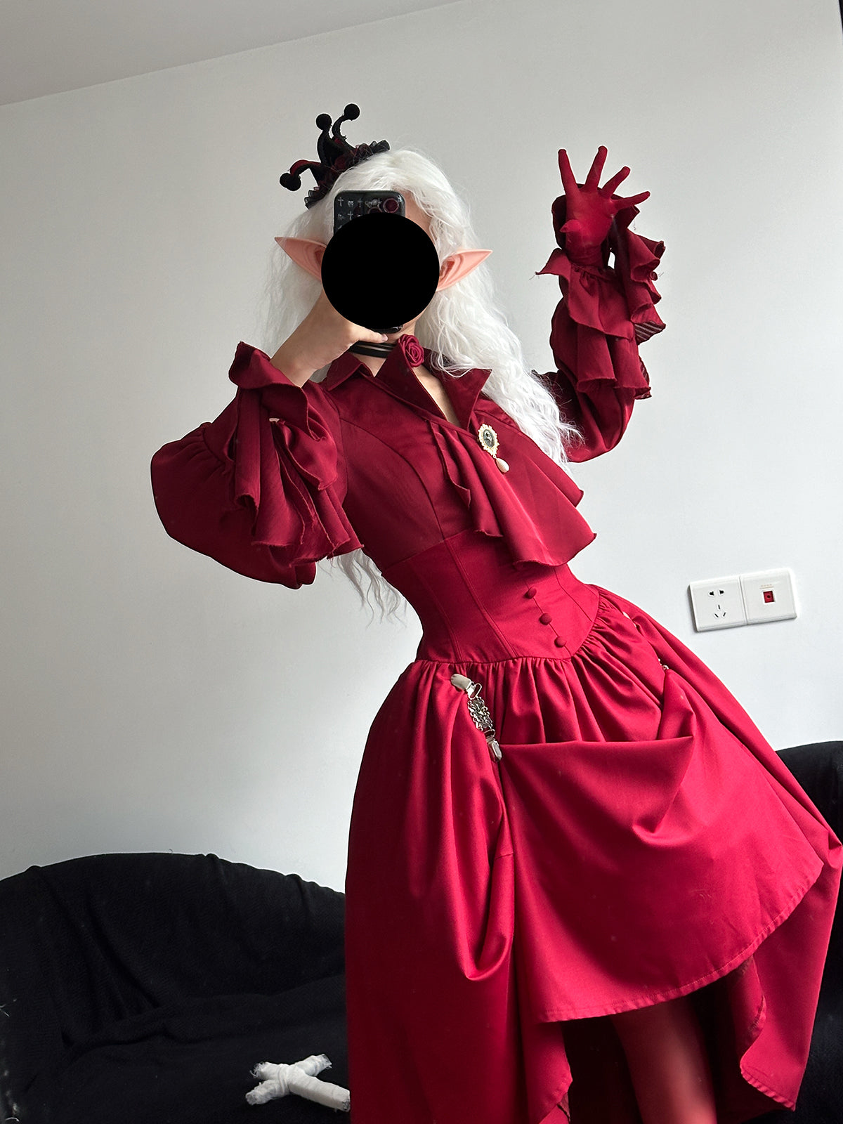 Muppet Mind Ben - Dream - Ouji Lolita Blouse Elegant V-neck Swallowtail Hem Shirt