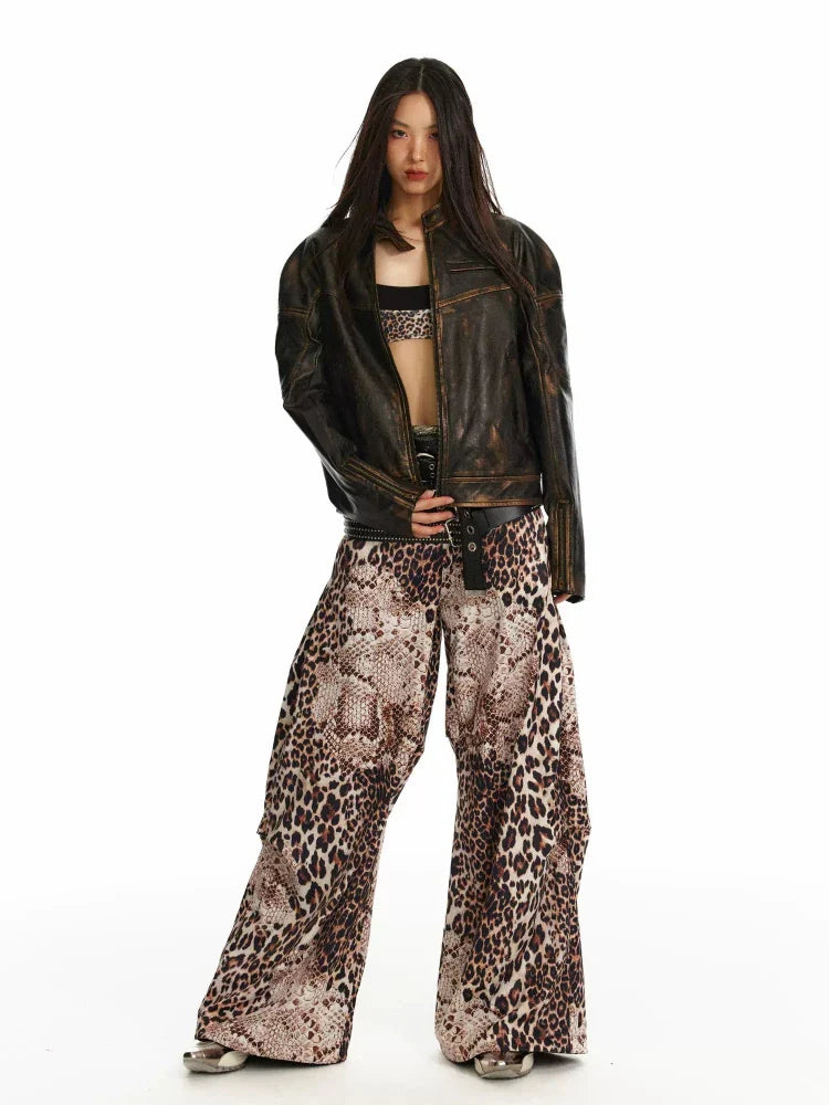 Leopard print slim pants【s0000010060】