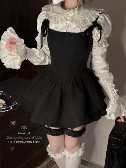Nololita - Nightingale - Old School Lolita Shirt with Detachable Sleeves