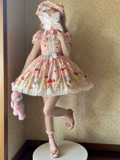 Dark Star Island - Honey Bunny Cake - Sweet Lolita JSK/OP/Strap SK/Shirt