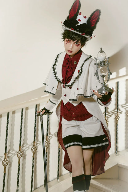 Immortal Thorn - Immortal Duke of Rabbit - Ouji Lolita Shorts With Heart-Shaped Detail