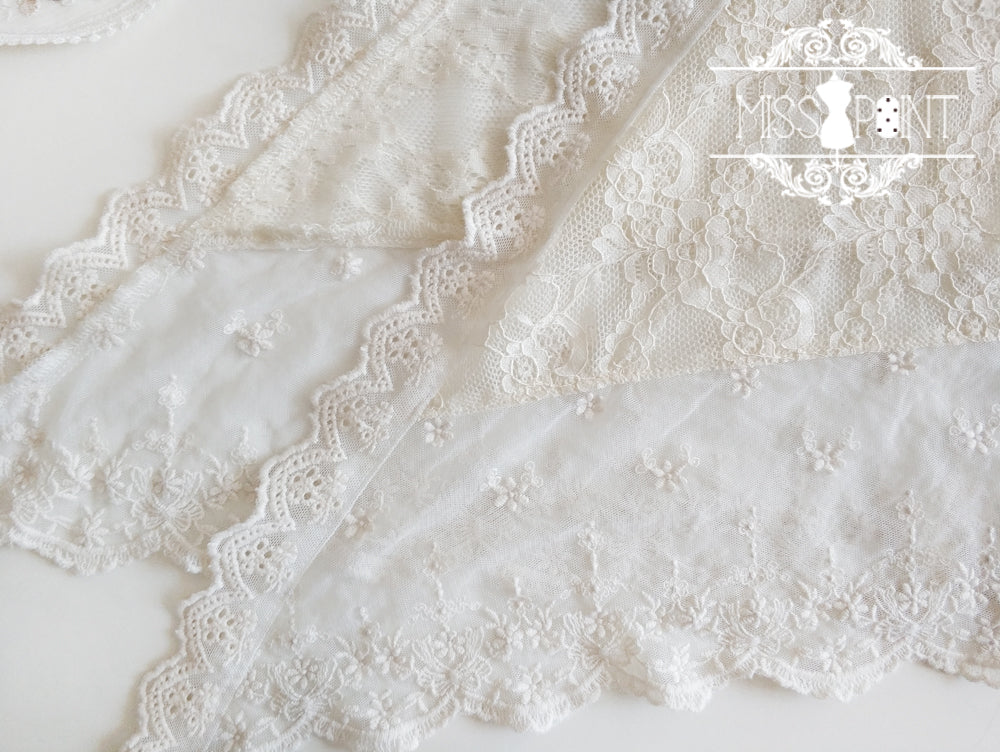 Miss point - Rose Silhouette - Lace Bow KC Lolita Accessories