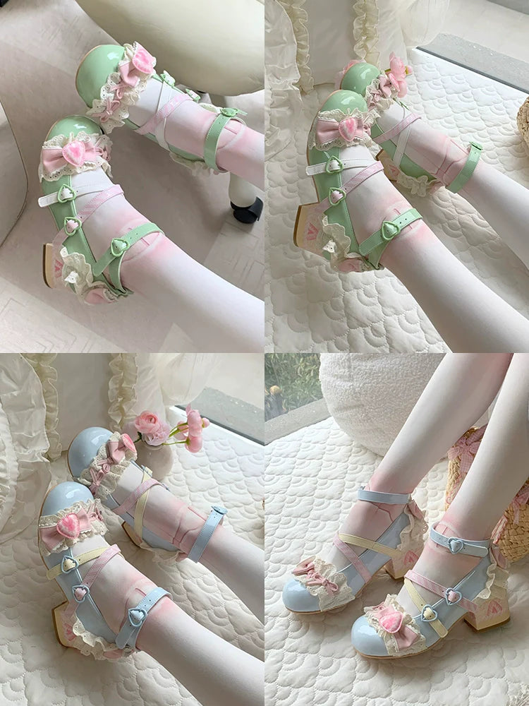 Aimee - Strawberry Limited 2.0 - Sweet Lolita Mary Jane Heel Shoes