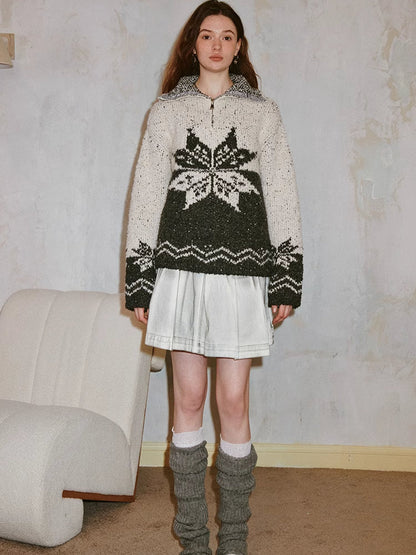 Retro loose wool sweater【s0000006424】