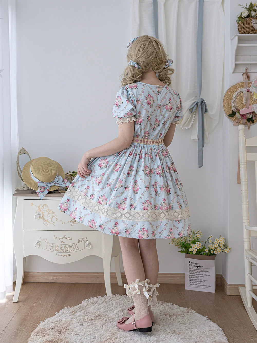 Miss Point - Customized Elegant Lolita OP Dress Cute Daily Girl Short Lolita Dress