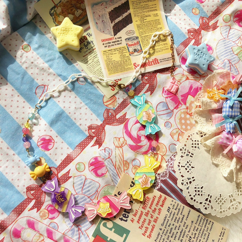 Halloween Alice - Sweet Lolita Candy-Shaped Necklace