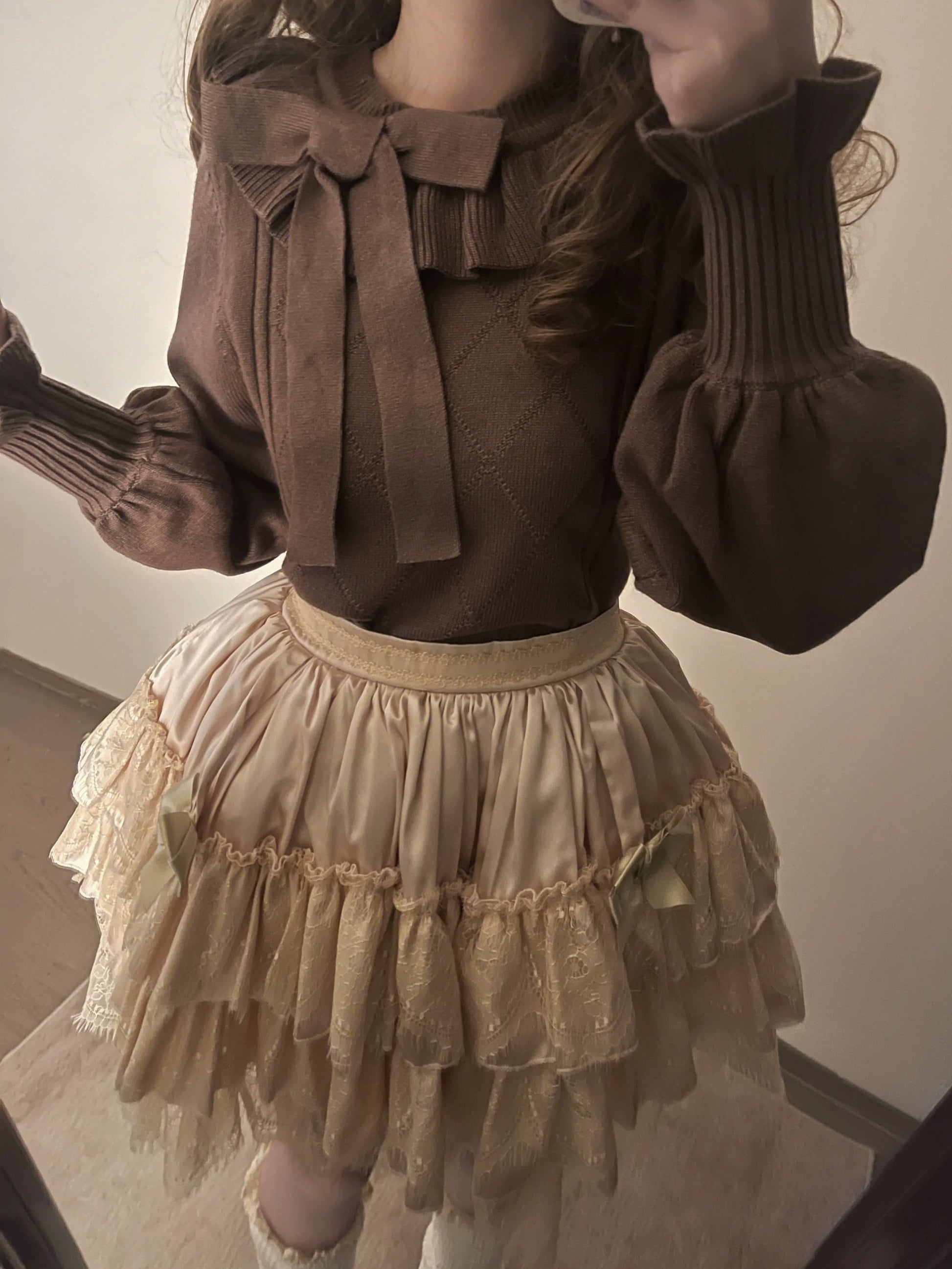 MIST - Mist Cotton - Winter Lolita Sweater Cute Knit Shirt