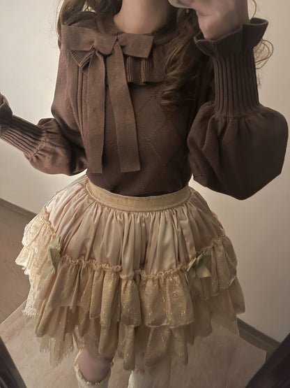 MIST - Mist Cotton - Winter Lolita Sweater Cute Knit Shirt