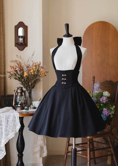 Forest Wardrobe - Vintage Lolita Fishbone Halter SK, Autumn Jacket