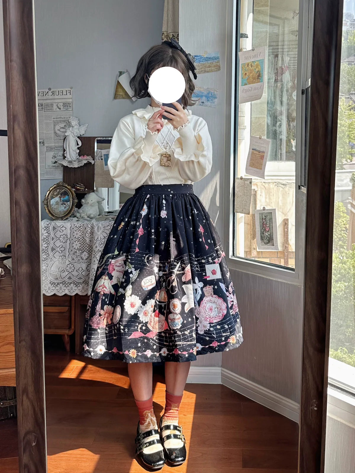 Forest Fluorescent Carps - Sweet Lolita Sweater Autumn and Winter Lolita Inner Wear