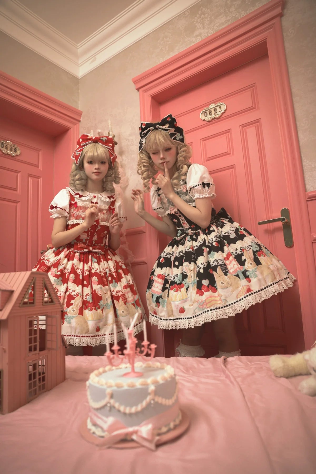 Dark Star Island - Honey Bunny Cake - Sweet Lolita JSK/OP/Strap SK/Shirt
