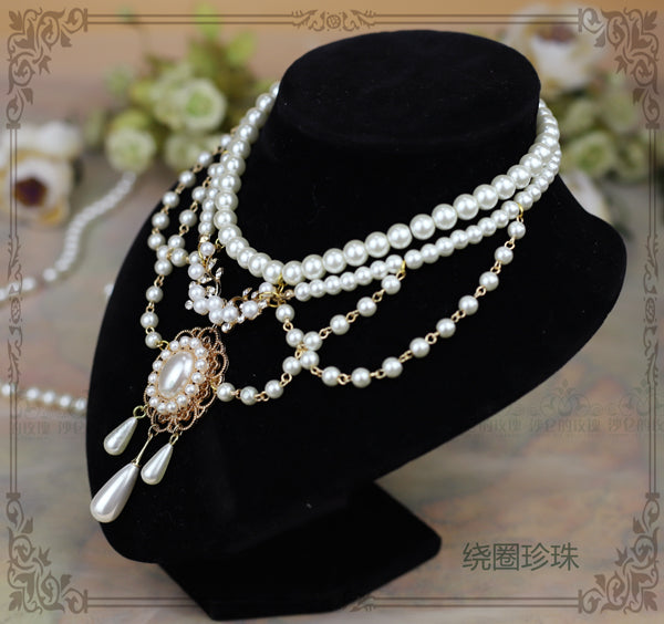 Rose of Sharon - Theresa - Vintage Wedding Lolita Necklace