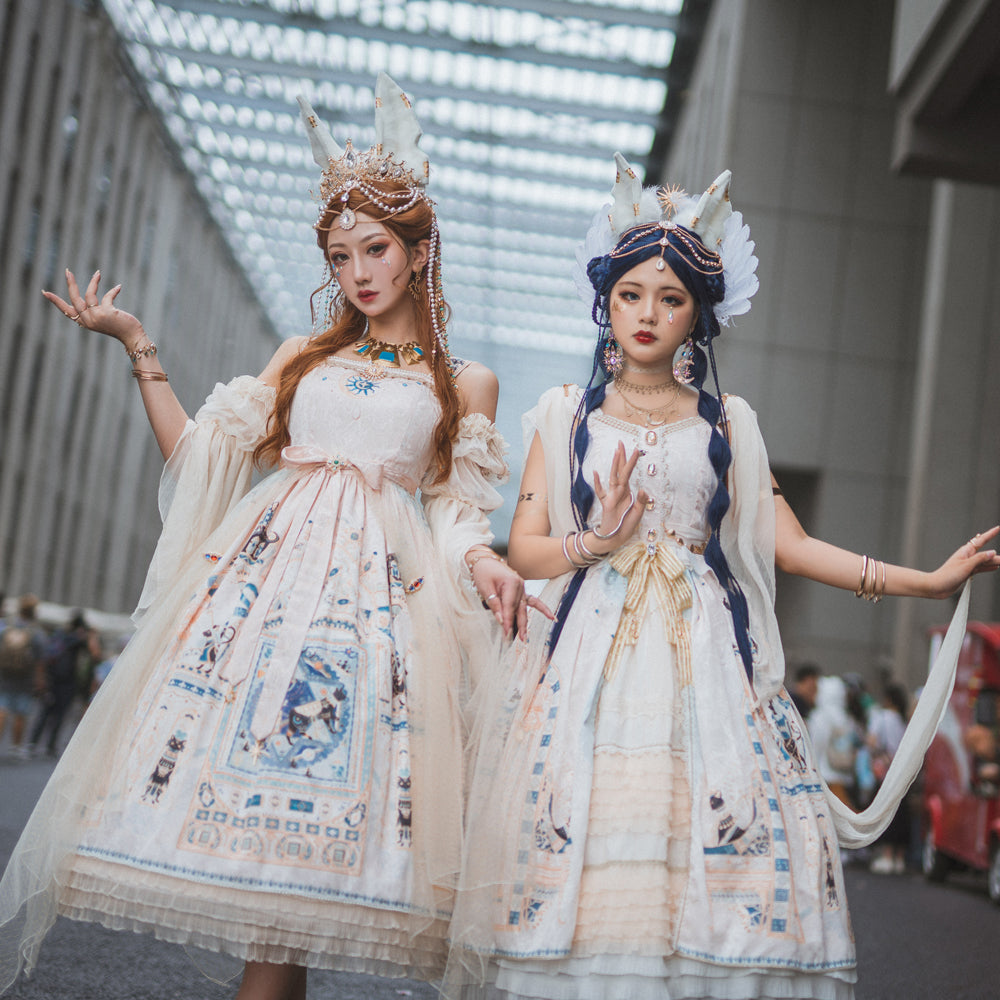 Miss Point - Dusk Bester - Egyptian Lolita Brooch Waistband Shawl