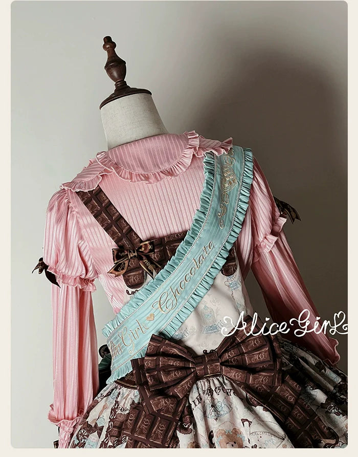 Alice Girl - Bear Chocolate Bar - Kawaii Lolita Headdress Set