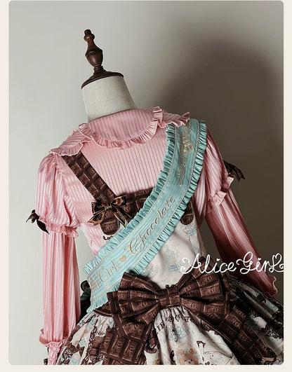 Alice Girl - Bear Chocolate Bar - Kawaii Lolita Headdress Set