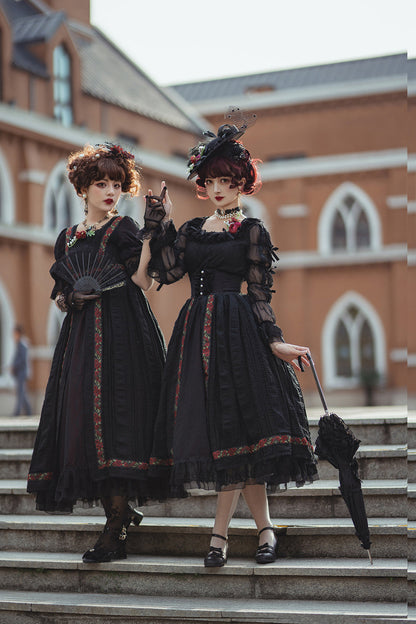 Miss Point - The Sally Gardens - Elegant Lolita Lotus Sleeves OP Dress