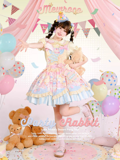 Mewroco - Party Bunny - Sweet Lolita Salopette Cute Daily Lolita Dress