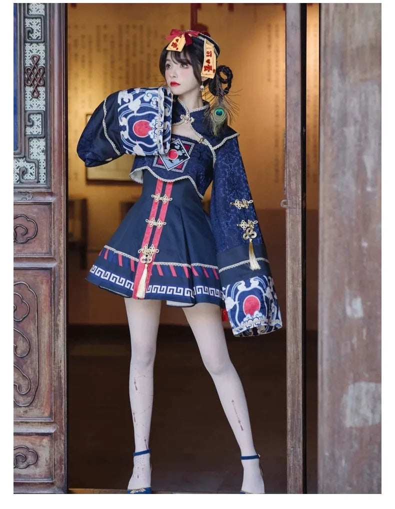 Sakurahime - Little Zombie - Zombie Lolita Jumper Dress Cute Lolita Coat Set