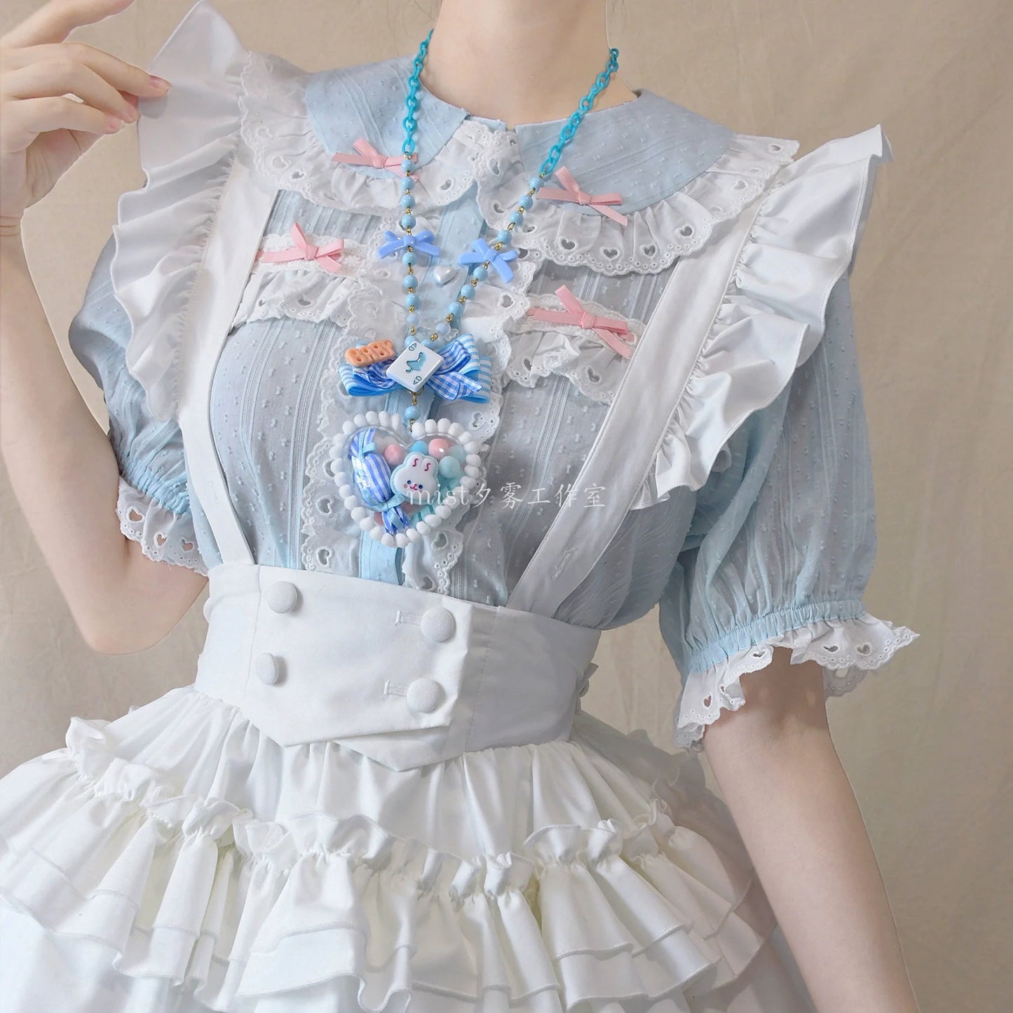MIST - Cotton Sweet Lolita Blouse, Peter Pan Collar