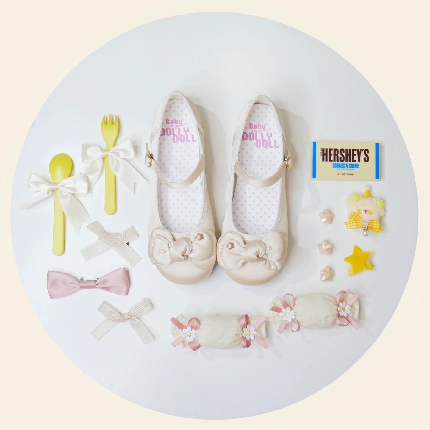 Dolly Doll - Little Fat Ding - Sweet Lolita Shoes Low Heel Round-toe Shoes