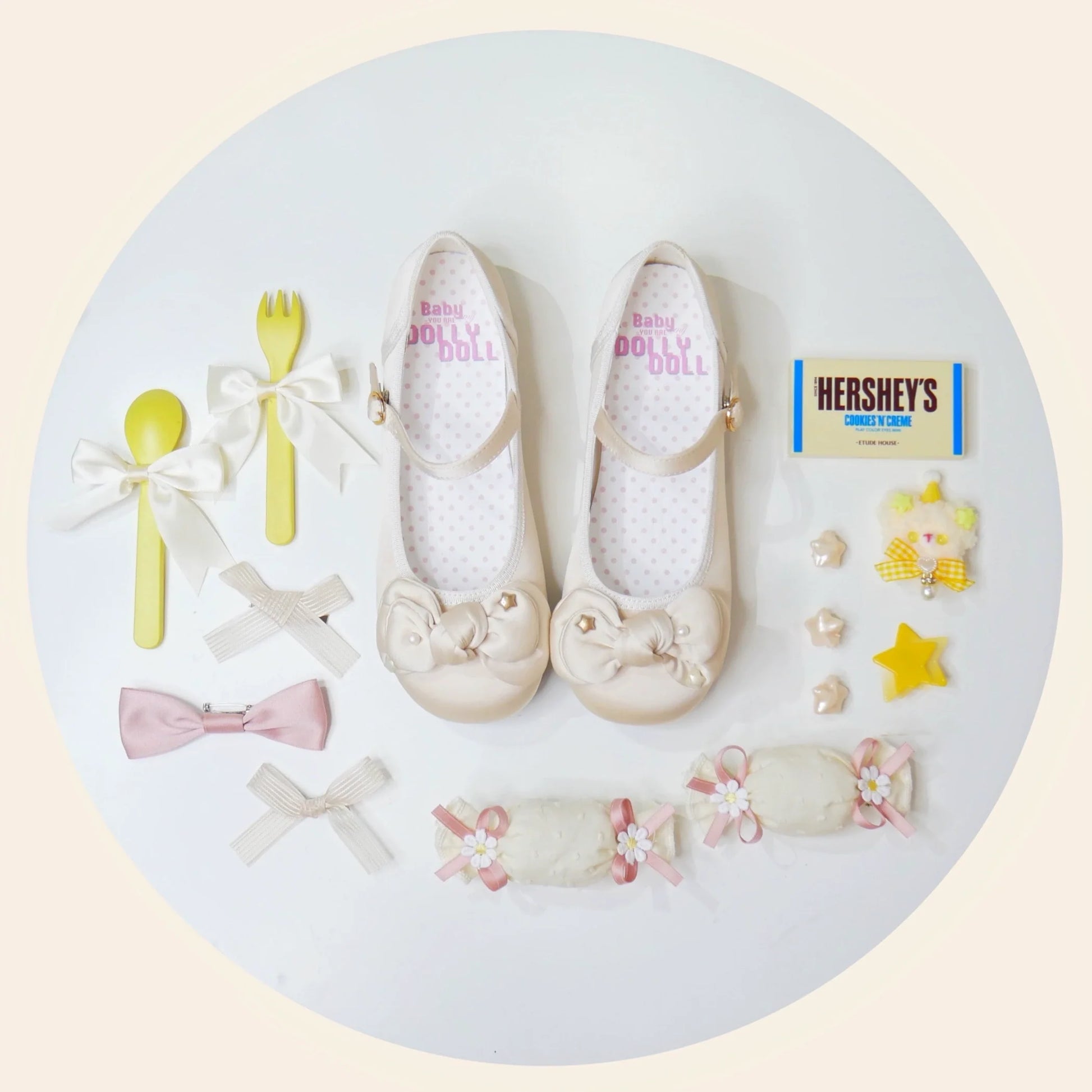 Dolly Doll - Little Fat Ding - Sweet Lolita Shoes Low Heel Round-toe Shoes