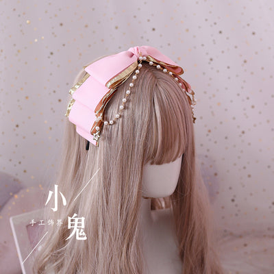 Xiaogui - Gothic Accessories Lolita Bow KC Hairclip