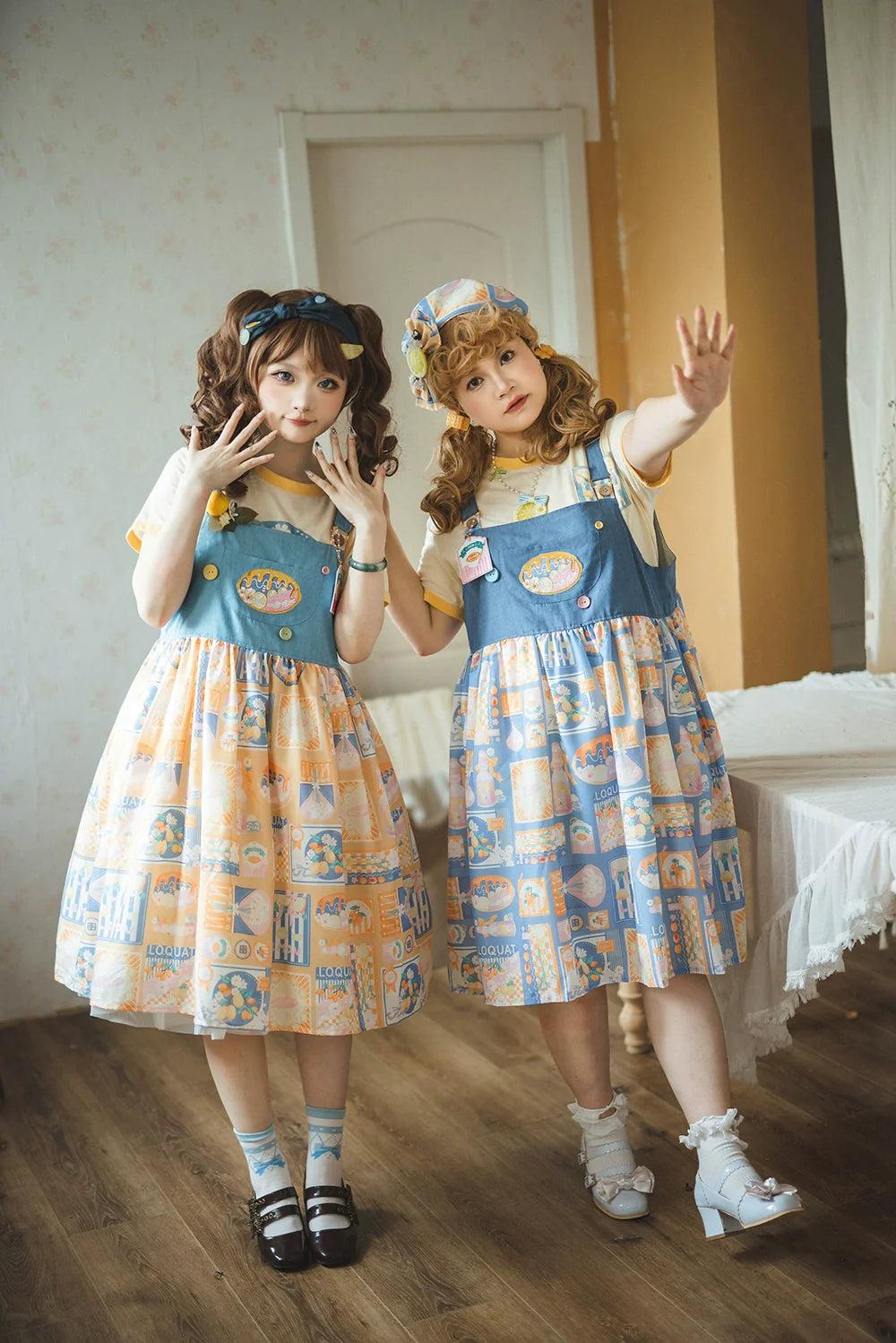 Miss Point - Daisy Lemon - Kawaii Lolita Lemon Print JSK Customized