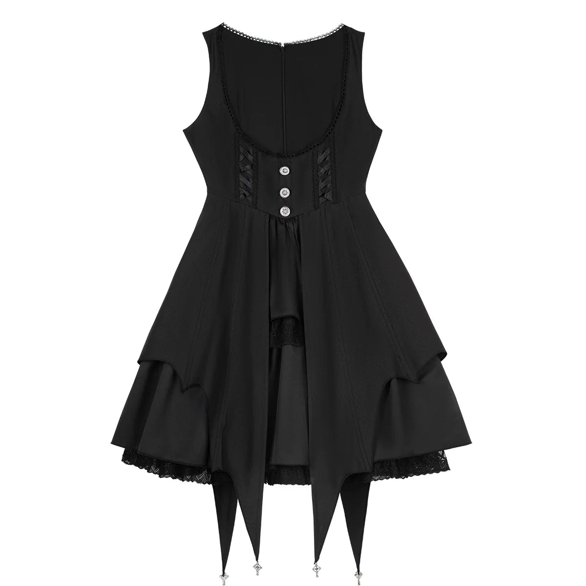 Your Princess - Dawn Witch - Black Gothic Lolita JSK Dress + White Blouse