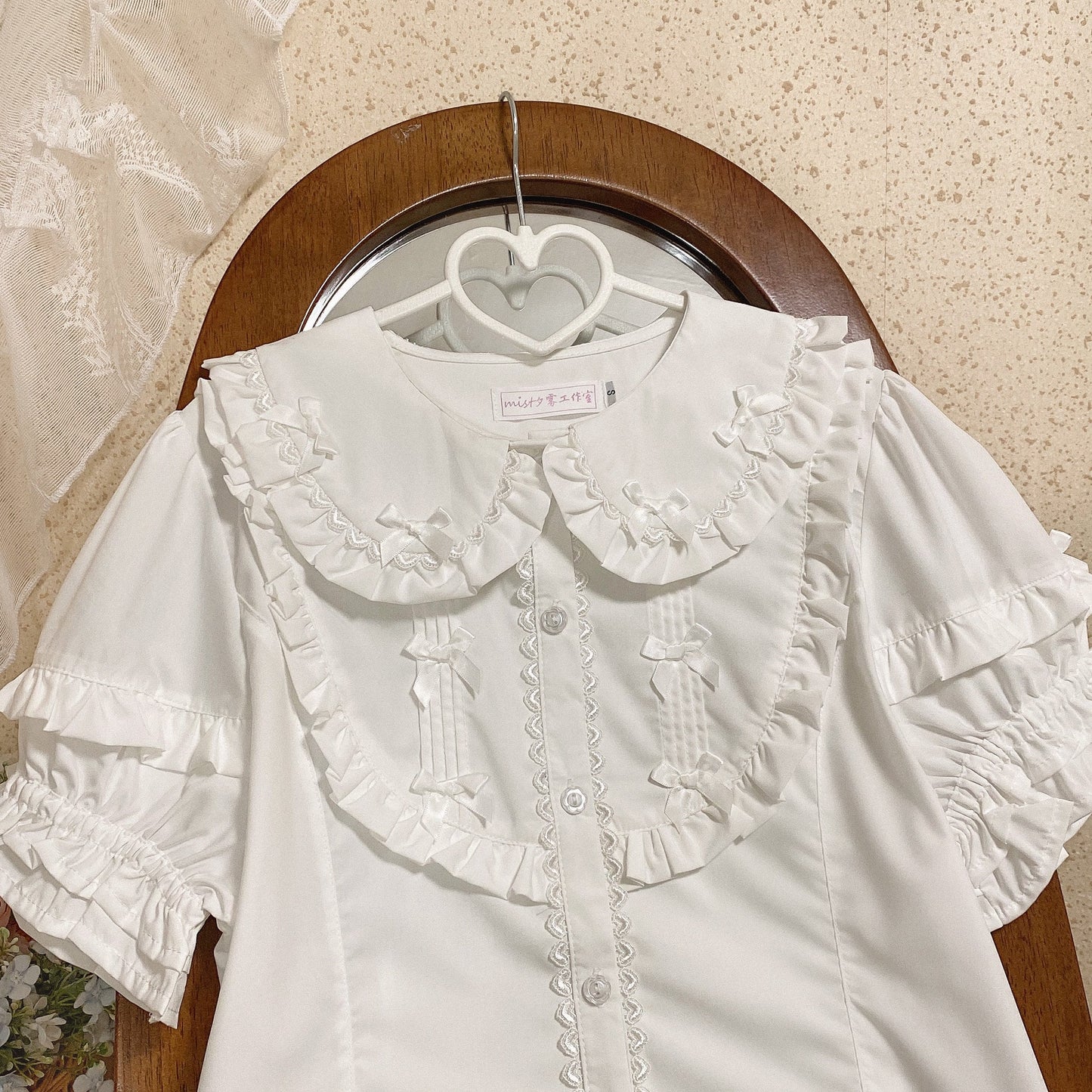 MIST - Creamy Condensed Milk - Kawaii Lolita Shirt Soft Girl Short-sleeved