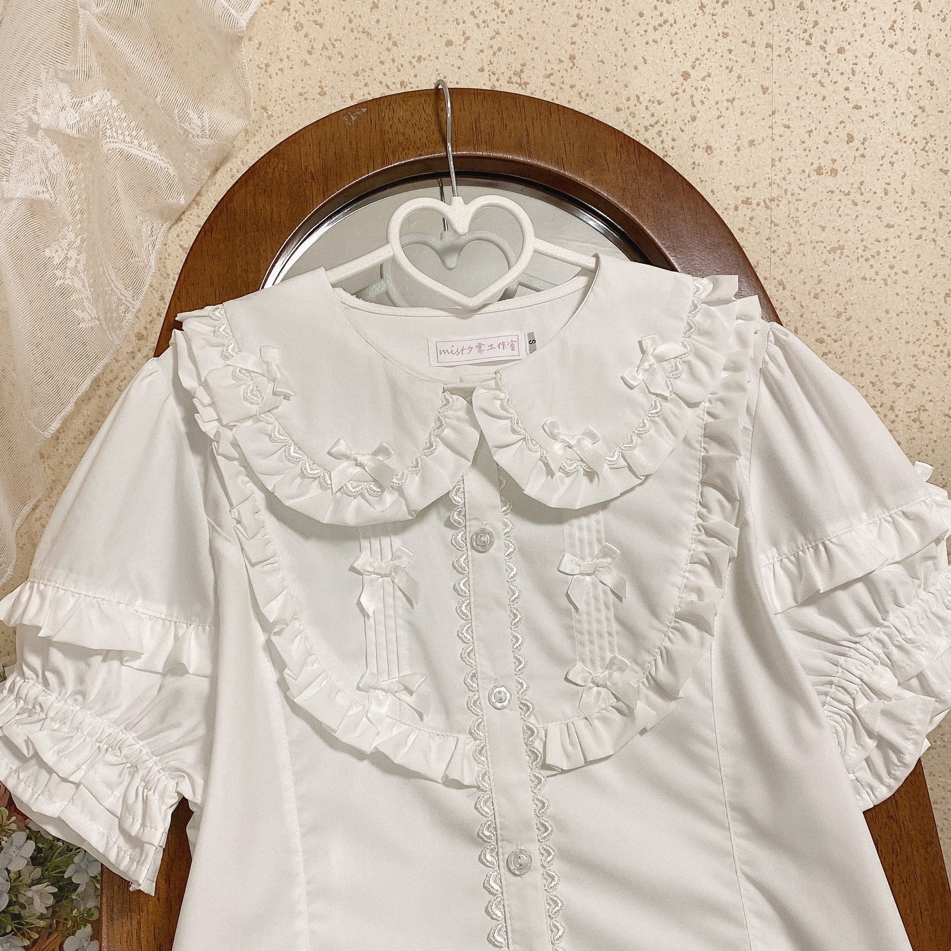 MIST - Creamy Condensed Milk - Kawaii Lolita Shirt Soft Girl Short-sleeved