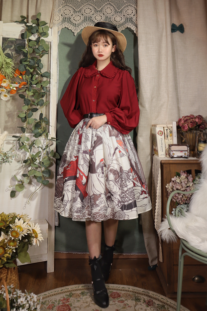 YuanSu - Mayer's Whisper - Vintage Lolita Large Sleeve Blouse