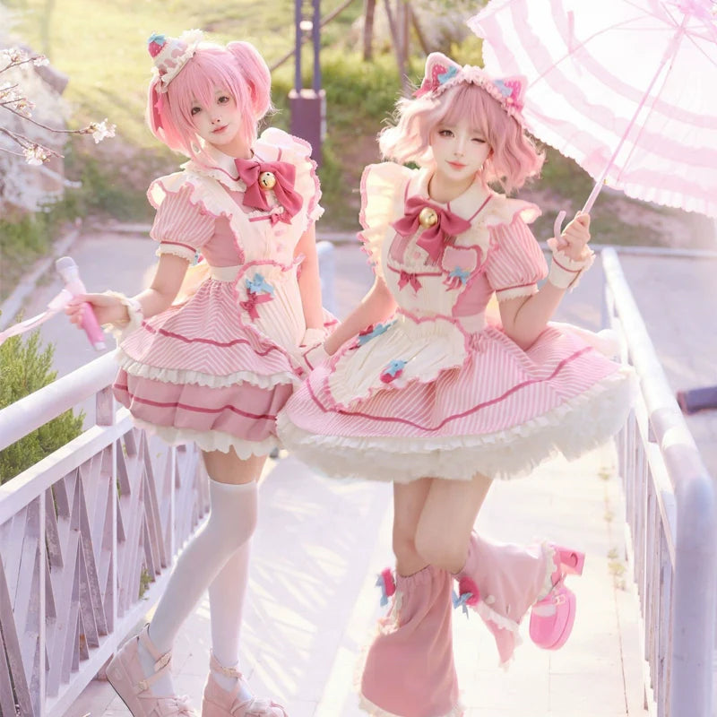 Sakurahime - Berry Bubble - Cute Lolita OP Dress Two Kawaii Styles