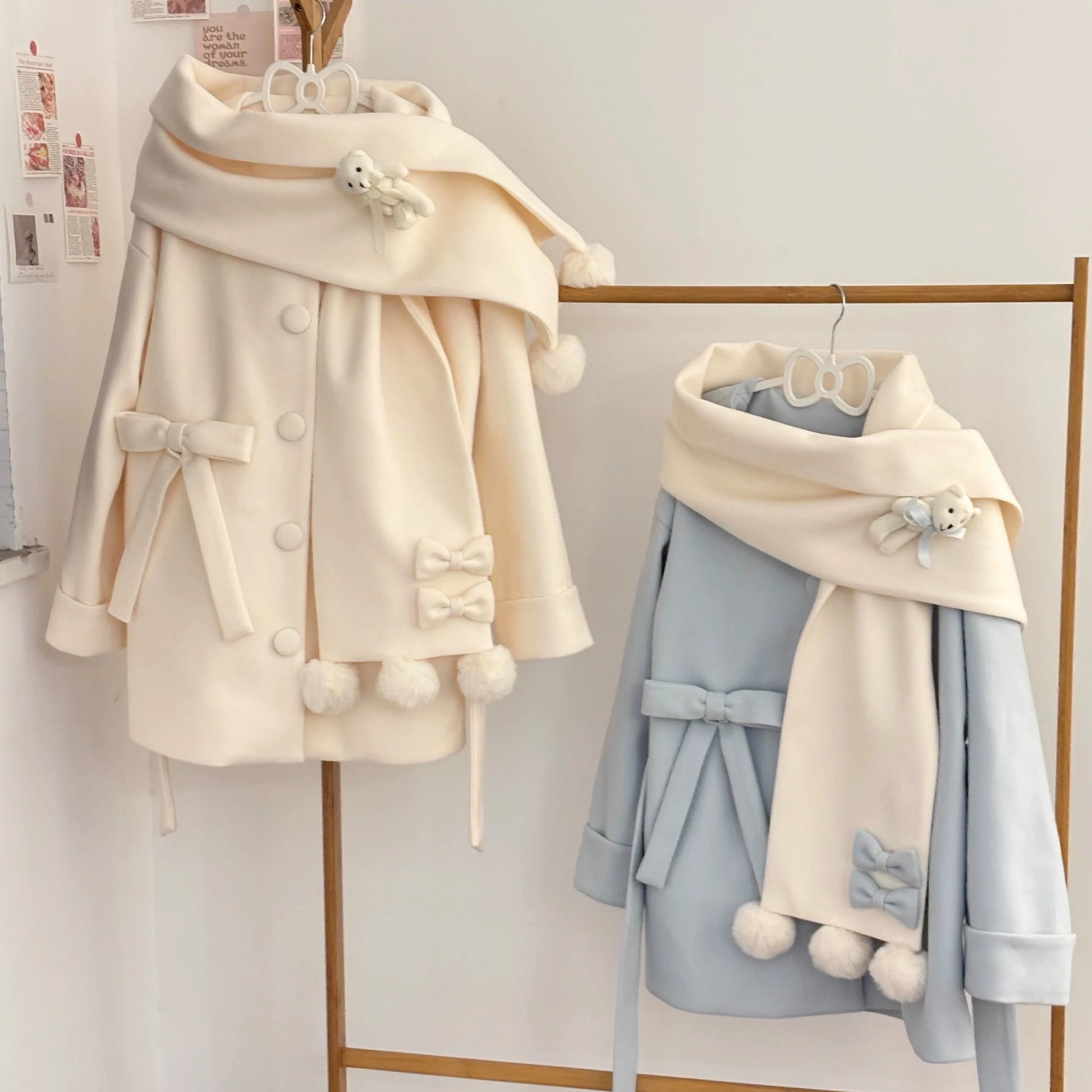 Platycodon House - Winter Sweet Lolita Coat Long Scarf Outerwear