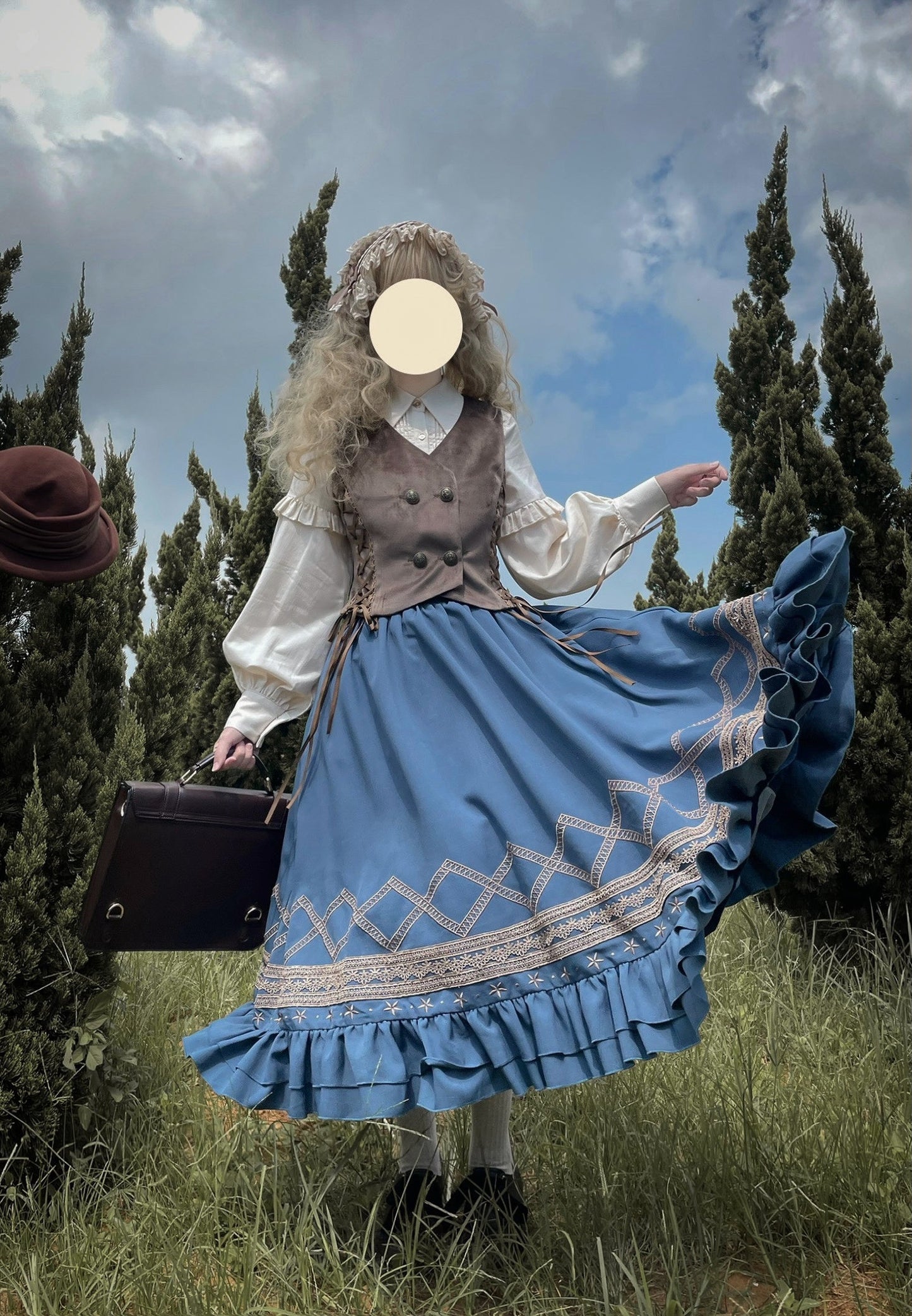 Yuan Su - Retro Plush Size Lolita Vest