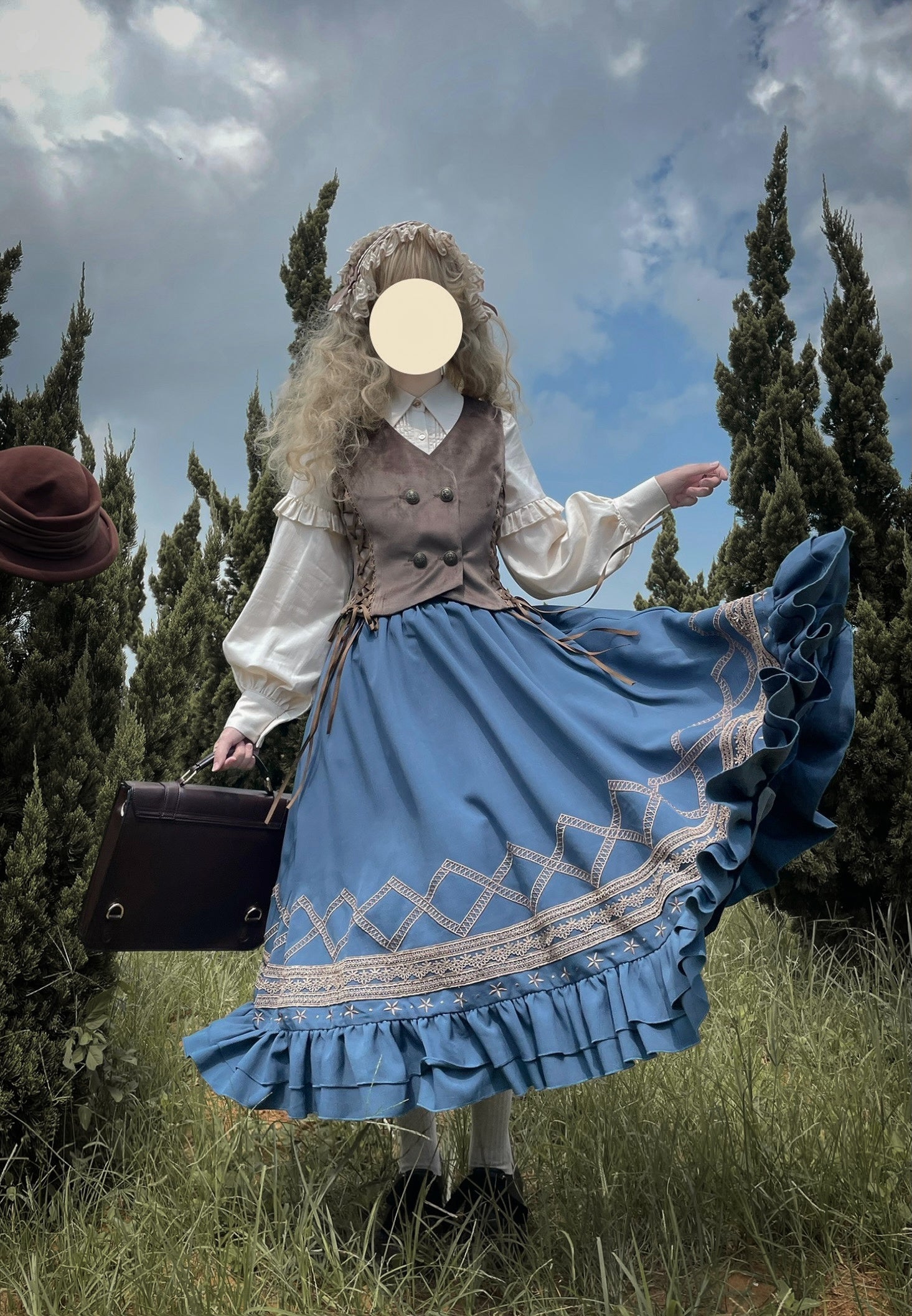 Yuan Su - Retro Plush Size Lolita Vest