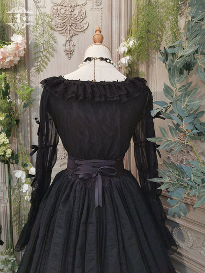 Miss Point - The Sally Gardens - Fish Bone High Waist Lolita Skirt