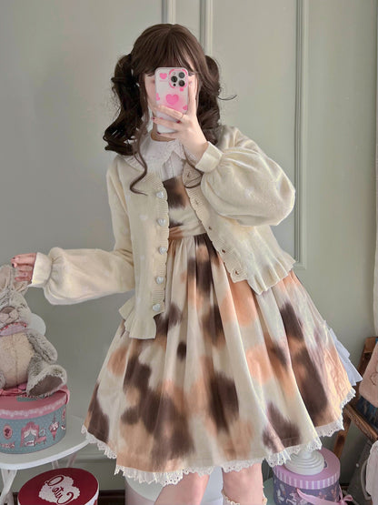 MIST - Little Heart - Sweet Lolita Thick Cardigan Sweater Coat