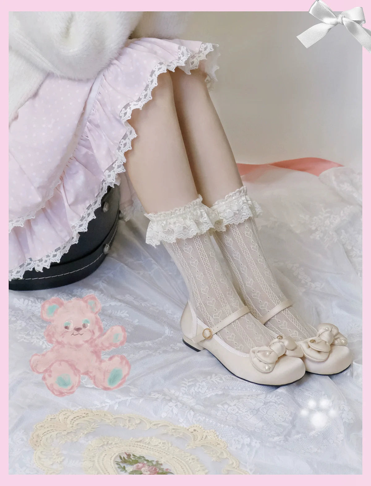 Dolly Doll - Little Fat Ding - Sweet Lolita Shoes Low Heel Round-toe Shoes