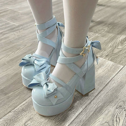 Beauty Bunny - Star Prayer - Kawaii Lolita Shoes Round Toe Summer Heels