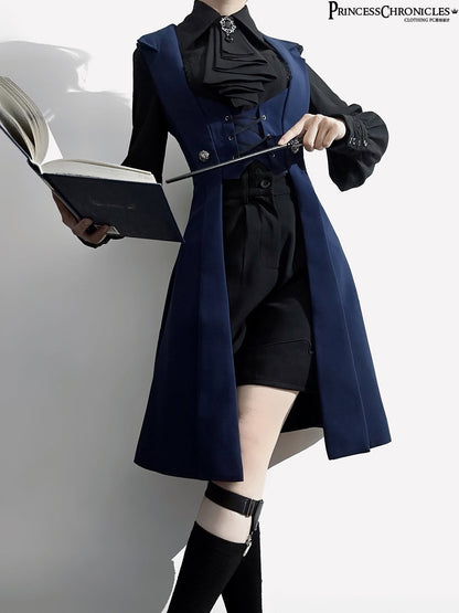 Princess Chronicles - The Night Prelude - Gothic Lolita Handsome Long Slim Vest