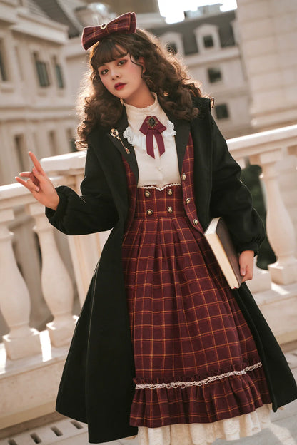 Miss Point - Rose - Elegant Lolita Pliad Print Vest Customized