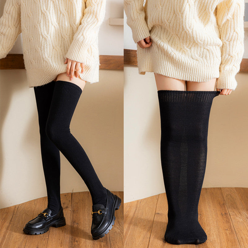 Spring and Autumn Lolita Cotton Knee Stockings
