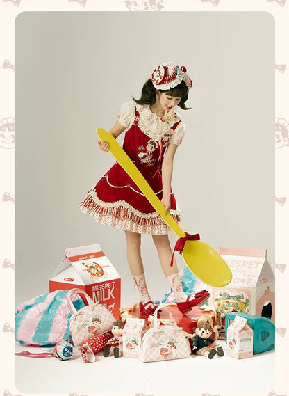 Summer Fairy - IP Collab Kawaii Lolita Dresses OP Home Wear Salopette Cardigan SK