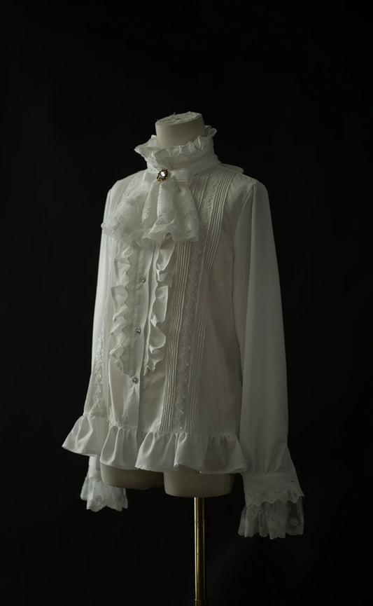 Sweet Dreamer - Elegant Ouji Lolita Blouse Long Sleeve Prince Lolita Shirt